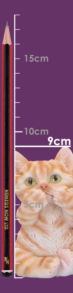 Three Wise Ginger Cats 8.5cm