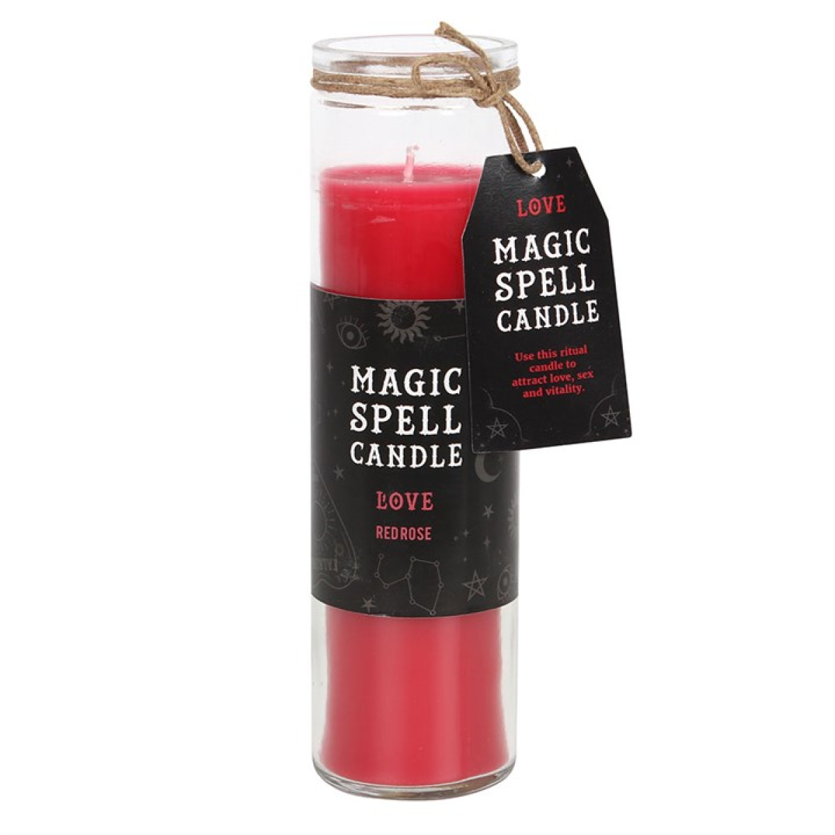 Love Red Rose Magic Spell Tube Candle