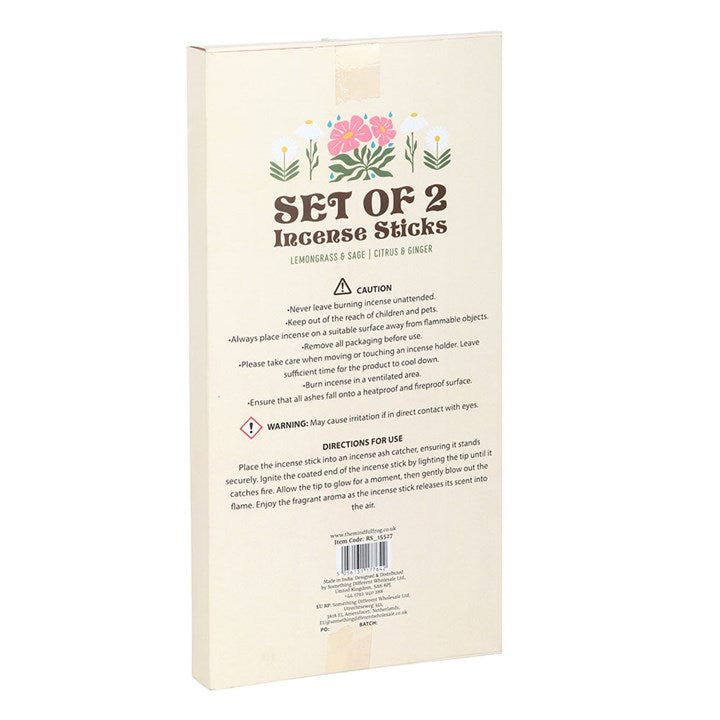 No Rain, No Flowers Set of 2 Incense Stick Packs