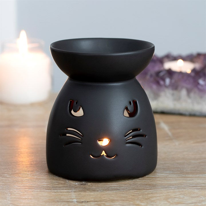 Black Cat Cut Out Oil Burner and Wax Warmer