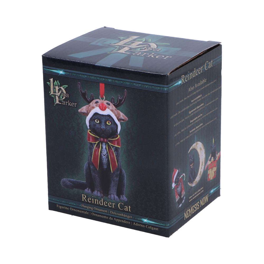Reindeer Cat Hanging Ornament (LP) 9cm