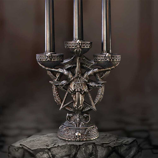 Baphomet's Radiance Candelabra 46cm