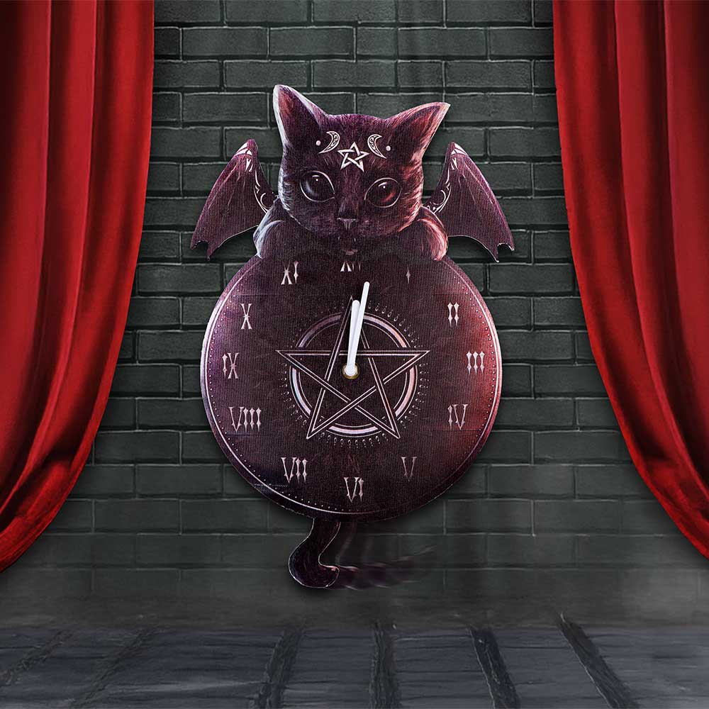 Malpuss Tickin Clock 41cm - Cult Cuties By Nemesis Now
