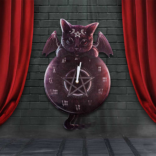 Malpuss Tickin Clock 41cm - Cult Cuties By Nemesis Now