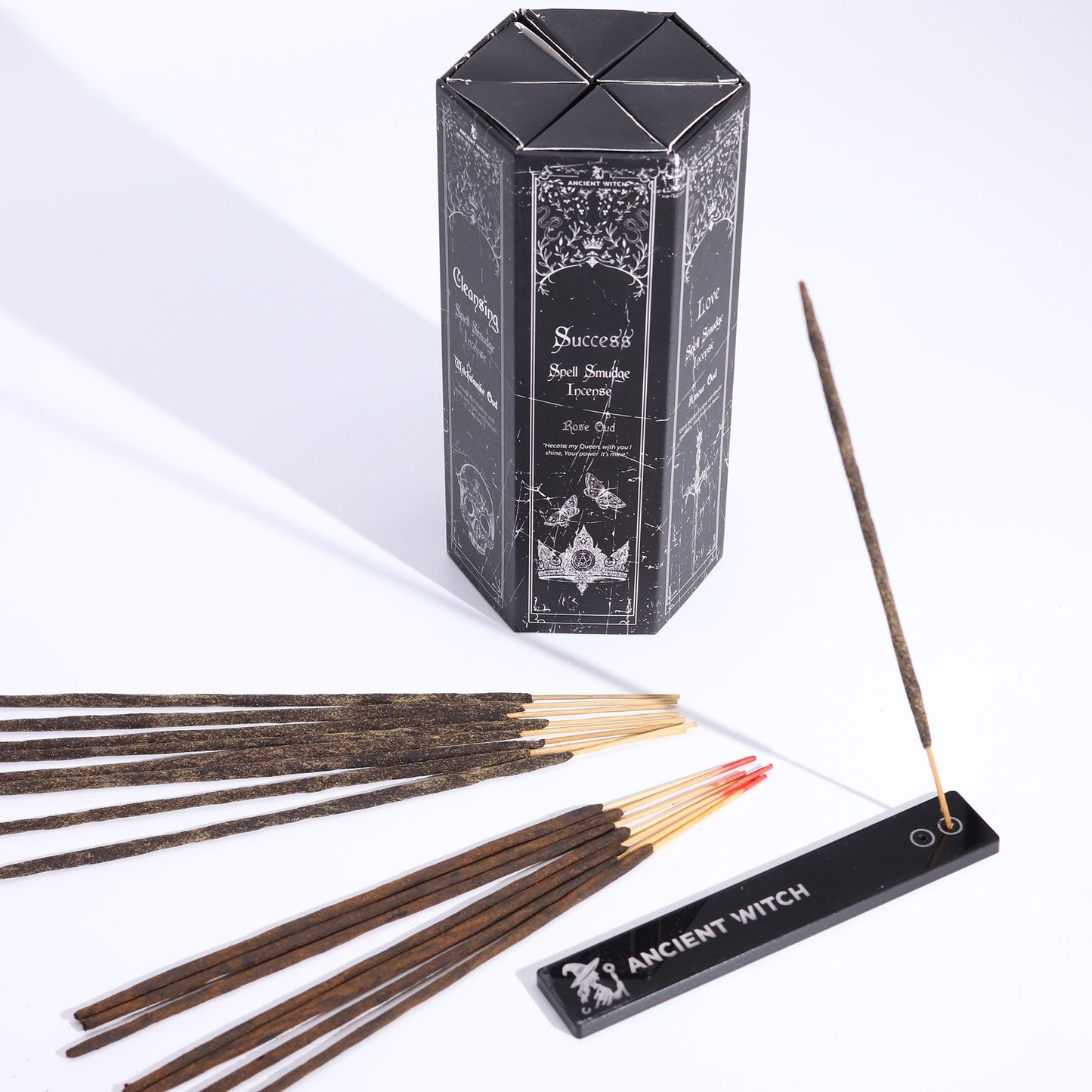 Pyramid Shape Display Incense - Set of 5 Ancient Witch Scents & Spells