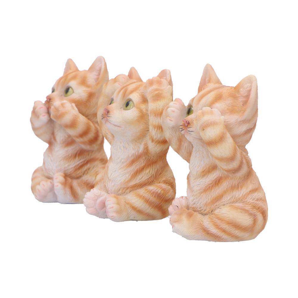 Three Wise Ginger Cats 8.5cm